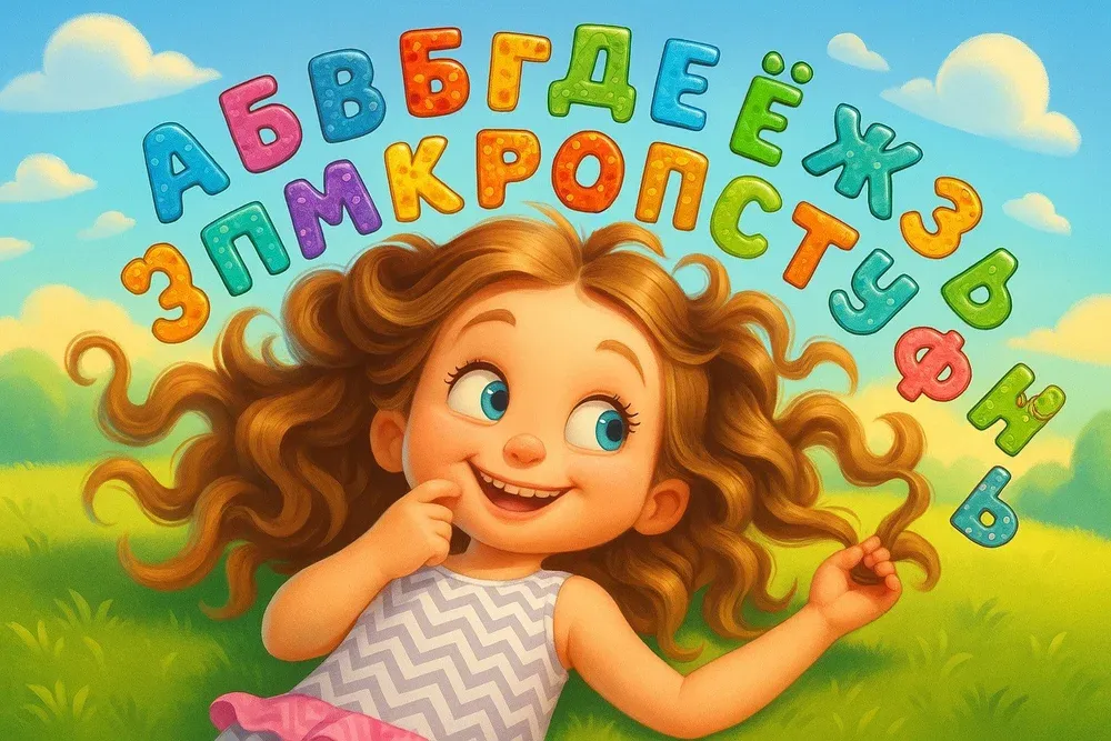 Ребёнок занимается русским языком